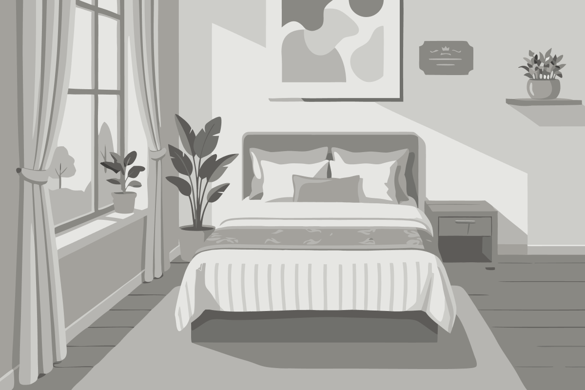 Apartment mit 1 Schlafzimmer und Garten